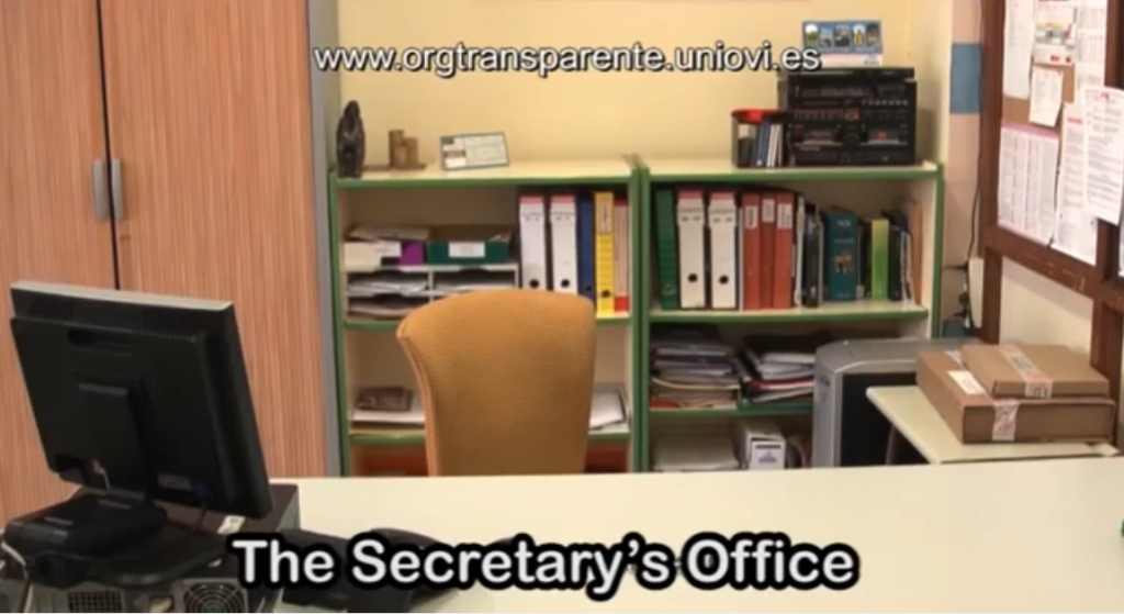 The secretary¨s office